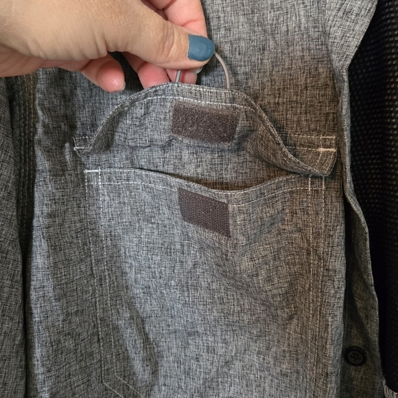 Roundtree and Yorke Gray Men's Mesh Back Shirt Size Large - Picture 5 of 7